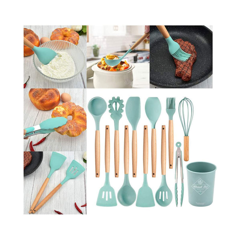 Utensilios Cocina Silicona Set por 12uds